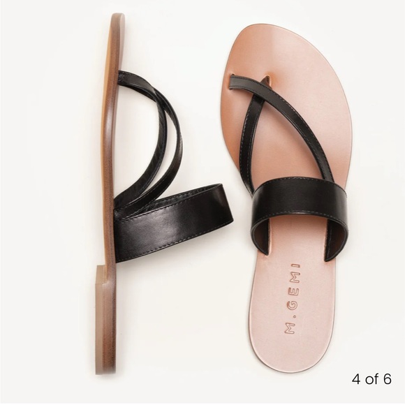 M. Gemi Shoes - M.Gemi The Medio Sandal - Black Leather